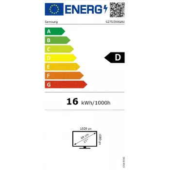 Samsung S27D390GAU monitorius 68.6 cm (27 col.) 1920 x 1080 pikselių Full HD LED juodas