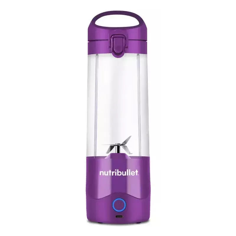 Nešiojamas blenderis NUTRIBULLET Portable 0,475 L – violetinis, 2000 mAh baterija, Tritan indas