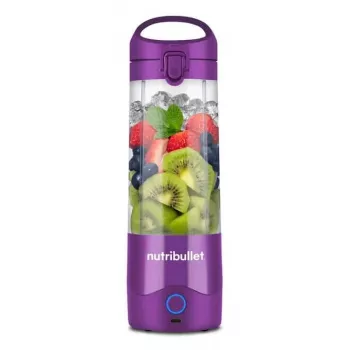 Nešiojamas blenderis NUTRIBULLET Portable 0,475 L – violetinis, 2000 mAh baterija, Tritan indas