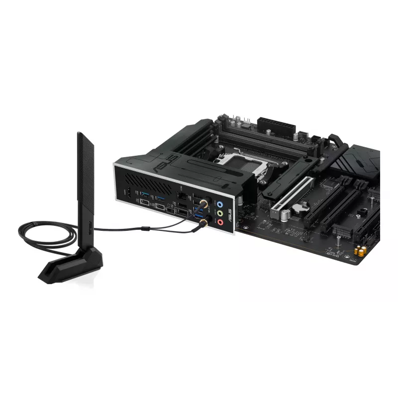 Pagrindinė plokštė ASUS X870 MAX GAMING WIFI7 ATX – AMD X870, Socket AM5, DDR5, 4 DIMM, 256 GB, Wi‑Fi 7, Bluetooth 5.4, 3 M.2, 2x USB4 Gen3x2