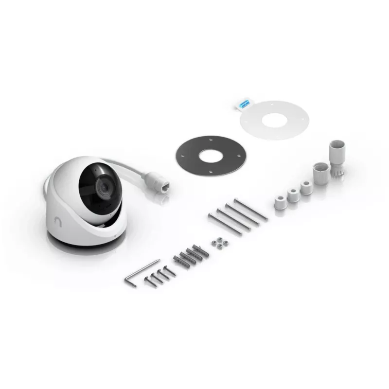 IP apsaugos kamera UBIQUITI G6 Turret — 8 MP (3864×2160), PoE, IP66, 30 kadrų/s, 134,1° įstrižainė, naktinis matymas 30 m