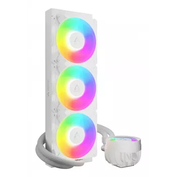 ARCTIC Liquid Freezer III Pro 360 A-RGB (Balta) – Universalus viskas viename CPU vandens aušintuvas su A-RGB
