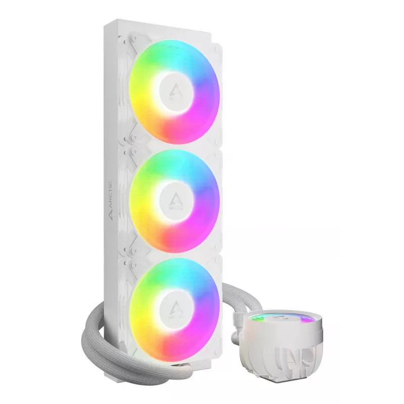 ARCTIC Liquid Freezer III Pro 360 A-RGB (Balta) – Universalus viskas viename CPU vandens aušintuvas su A-RGB