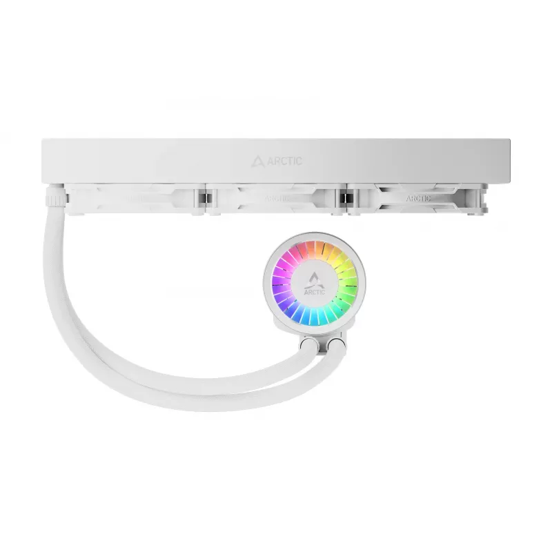 ARCTIC Liquid Freezer III Pro 360 A-RGB (Balta) – Universalus viskas viename CPU vandens aušintuvas su A-RGB