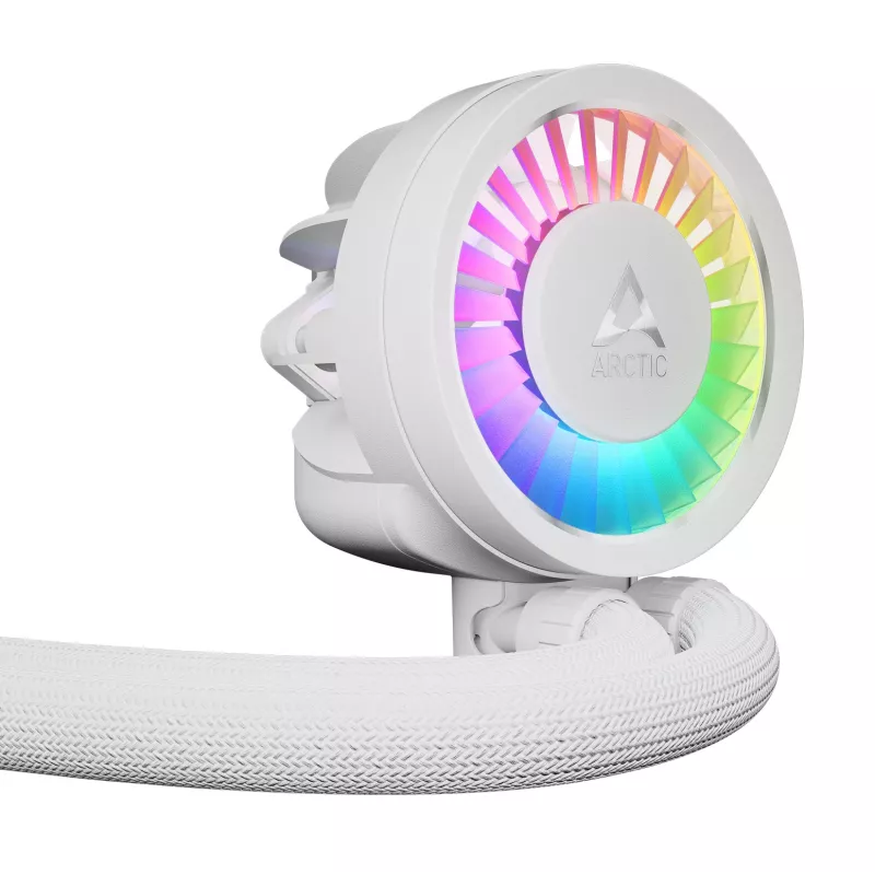 ARCTIC Liquid Freezer III Pro 360 A-RGB (Balta) – Universalus viskas viename CPU vandens aušintuvas su A-RGB