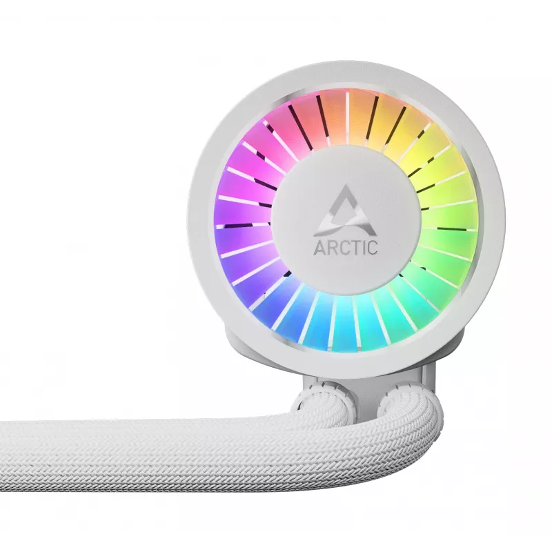 ARCTIC Liquid Freezer III Pro 360 A-RGB (Balta) – Universalus viskas viename CPU vandens aušintuvas su A-RGB