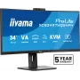 Monitorius iiyama ProLite XCB3497WQSNPH-B1 86,4 cm (34 inch) 3440 x 1440 UltraWide Quad HD LED juodas