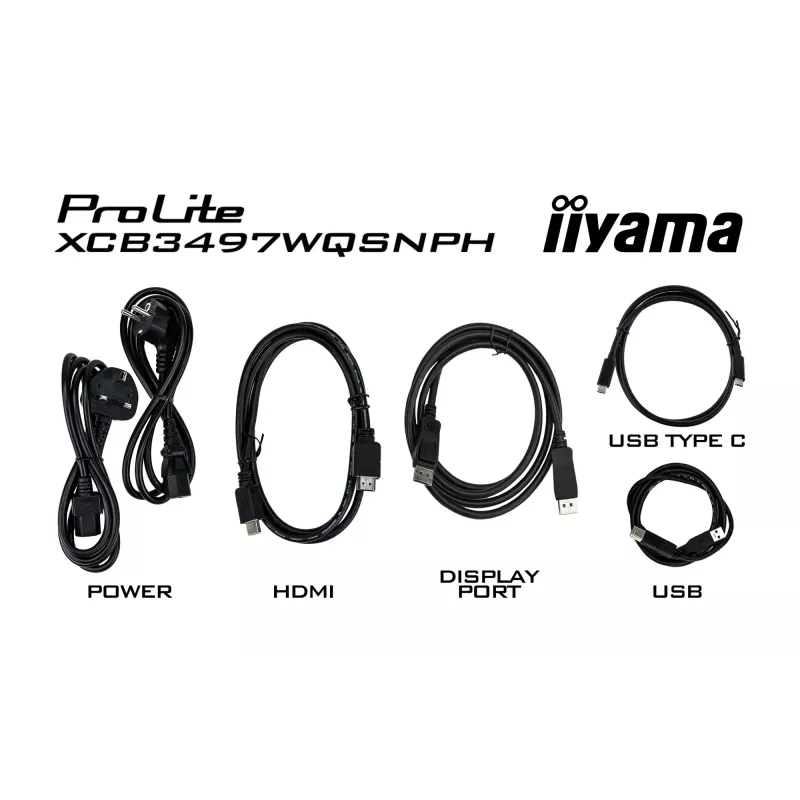 Monitorius iiyama ProLite XCB3497WQSNPH-B1 86,4 cm (34 inch) 3440 x 1440 UltraWide Quad HD LED juodas