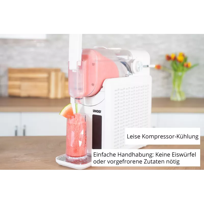 Unold Slush-Eismaschine Susi 48940 kompresorinis ledų gaminimo aparatas 2 L 220 W Baltas