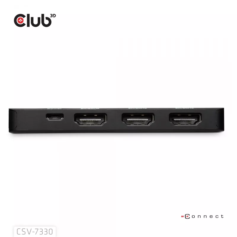 CLUB3D DisplayPort™ į Trigubą HDMI™ 8K60Hz Hub, DisplayPort, HDMI, 2.1b/1.4a, 13.5 Mbit/s, 120 Hz, 3840 x 2160, 7680 x 4320