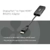 CLUB3D DisplayPort™ į Trigubą HDMI™ 8K60Hz Hub, DisplayPort, HDMI, 2.1b/1.4a, 13.5 Mbit/s, 120 Hz, 3840 x 2160, 7680 x 4320