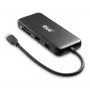 CLUB3D 8-1 Nešiojama USB Type-C 10Gbps stotelė su HDMI ir DisplayPort 8K30Hz PD iki 100W