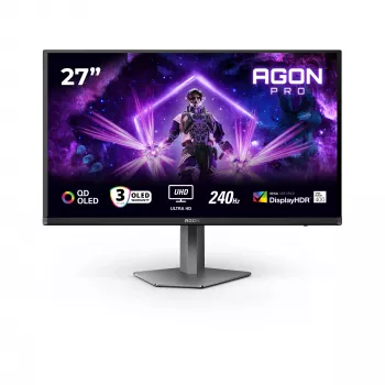 Kompiuterio monitorius AOC G2 AG276UZD 67,3 cm (26,5 col.) 3840 x 2160 pikselių 4K Ultra HD OLED juodas