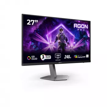 Kompiuterio monitorius AOC G2 AG276UZD 67,3 cm (26,5 col.) 3840 x 2160 pikselių 4K Ultra HD OLED juodas