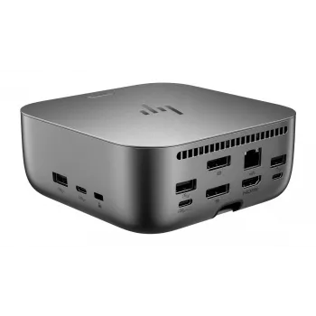 HP Thunderbolt 4 Ultra 180W G6 Dock, 180 W, 40 Gbps, 8K Ultra HD, pilka