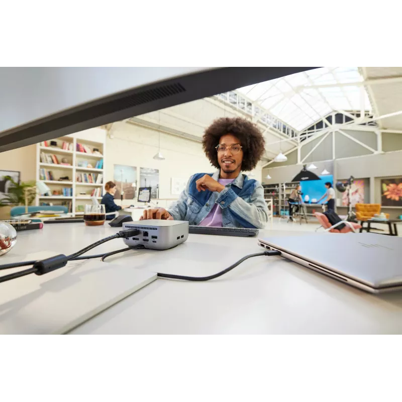 HP Thunderbolt 4 Ultra 180W G6 Dock, 180 W, 40 Gbps, 8K Ultra HD, pilka