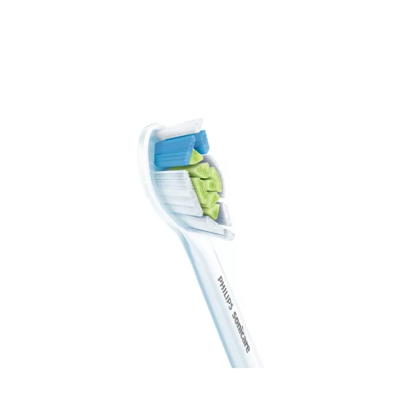 Philips HX6064/87 Optimal White dantų šepetėlio antgaliai — 4 vnt., balti, vidutinio kietumo