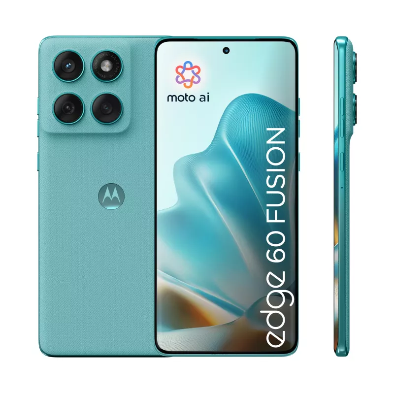 Mobilusis telefonas Motorola edge 60 fusion 16,9 cm (6,67 colio) Dual SIM Android 15 5G USB Type-C 8 GB 256 GB 5200 mAh Turkio spalvos