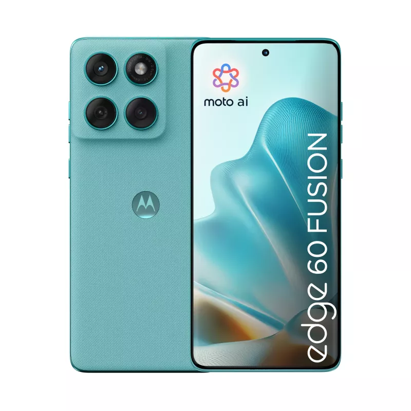 Mobilusis telefonas Motorola edge 60 fusion 16,9 cm (6,67 colio) Dual SIM Android 15 5G USB Type-C 8 GB 256 GB 5200 mAh Turkio spalvos