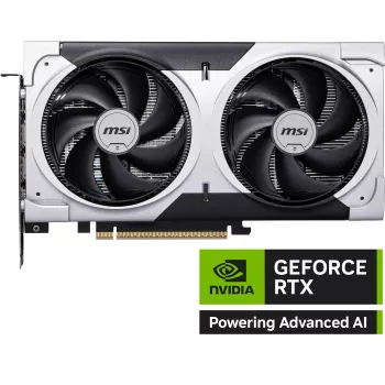 Vaizdo plokštė MSI GeForce RTX 5060 Ti 8 GB GDDR7, PCIe 5.0, 4608 CUDA, 2602 MHz boost, 128 bitų, 2 ventiliatoriai, 180 W