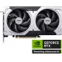 Vaizdo plokštė MSI GeForce RTX 5060 Ti 8 GB GDDR7, PCIe 5.0, 4608 CUDA, 2602 MHz boost, 128 bitų, 2 ventiliatoriai, 180 W