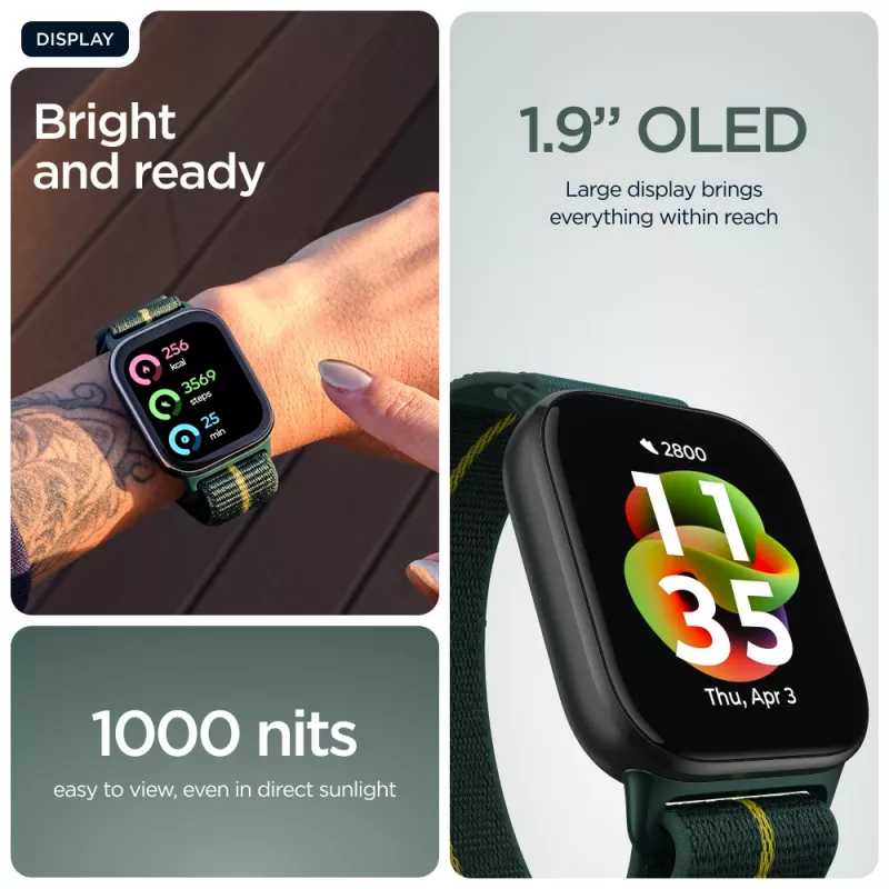 Išmanusis laikrodis Motorola Solutions Watch Fit žalias (PG38C07182)