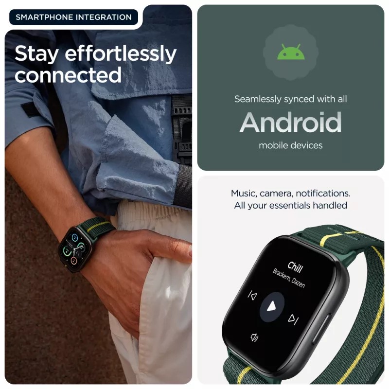 Išmanusis laikrodis Motorola Solutions Watch Fit žalias (PG38C07182)