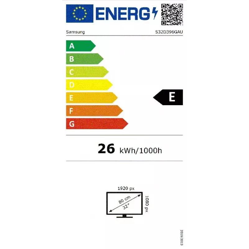 Samsung S39GD kompiuterio monitorius 81,3 cm (32 col.) 1920 x 1080 pikselių Full HD LCD juodas