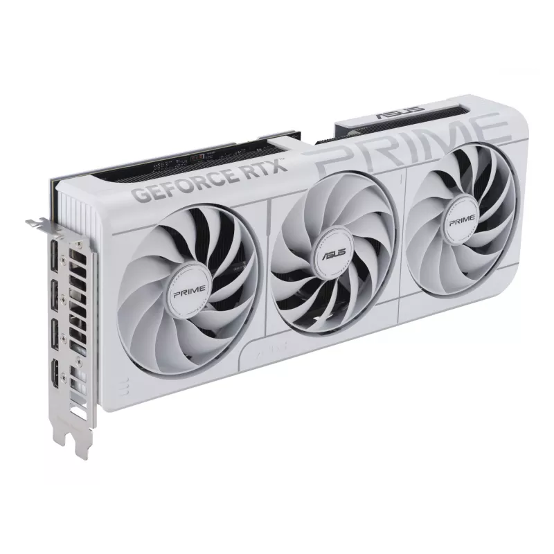 Vaizdo plokštė ASUS GeForce RTX 5070 12 GB GDDR7, PCIe 5.0, 192 bitų, balta, 3 ventiliatoriai