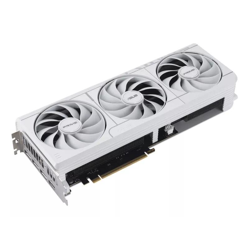 Vaizdo plokštė ASUS GeForce RTX 5070 12 GB GDDR7, PCIe 5.0, 192 bitų, balta, 3 ventiliatoriai
