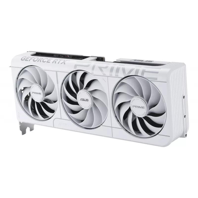 Vaizdo plokštė ASUS GeForce RTX 5070 12 GB GDDR7, PCIe 5.0, 192 bitų, balta, 3 ventiliatoriai