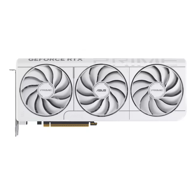 Vaizdo plokštė ASUS GeForce RTX 5070 12 GB GDDR7, PCIe 5.0, 192 bitų, balta, 3 ventiliatoriai