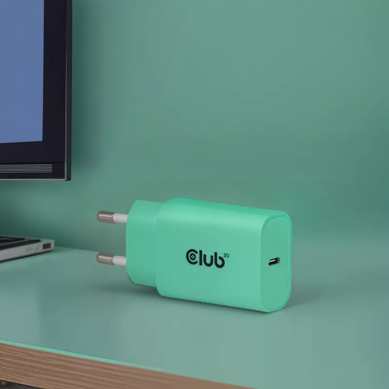 Club 3D USB-C įkroviklis 2 vnt. 30W – Dvigubas 30W USB-C maitinimo adapteris