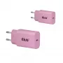 CLUB3D 2 vnt. USB-C įkroviklis 30 W, rožinis, vidaus, AC