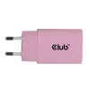 CLUB3D 2 vnt. USB-C įkroviklis 30 W, rožinis, vidaus, AC
