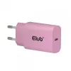 CLUB3D 2 vnt. USB-C įkroviklis 30 W, rožinis, vidaus, AC
