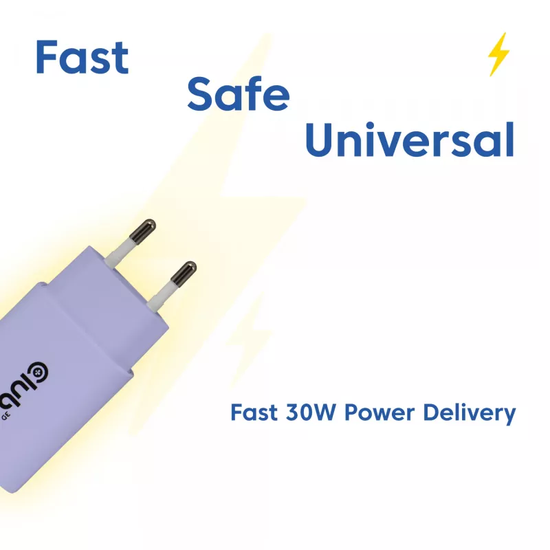 Club 3D USB-C įkroviklis 30W 2 vnt. kompaktiškas telefonams ir planšetėms