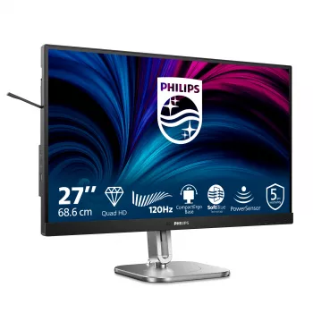Philips 4000 serijos 27B2N4500/00 monitorius 68,6 cm (27 colių) 2560 x 1440 pikselių Quad HD LCD pilkas