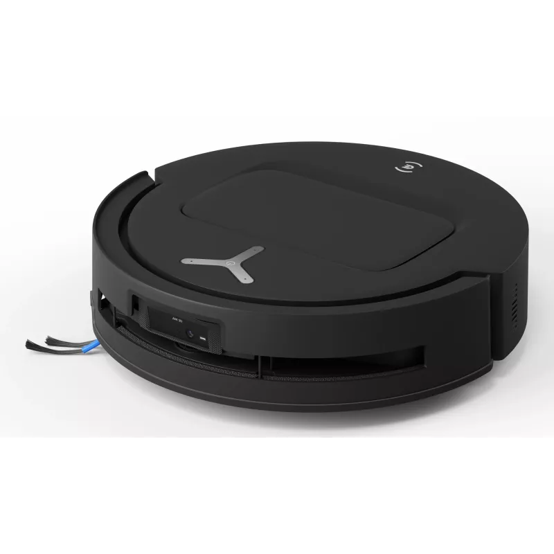 Robotinis dulkių siurblys Ecovacs Deebot T80 Omni — be maišelio, 3 L dulkėms, 0,11 L vandeniui, 6400 mAh, 297 min veikimo, juodas