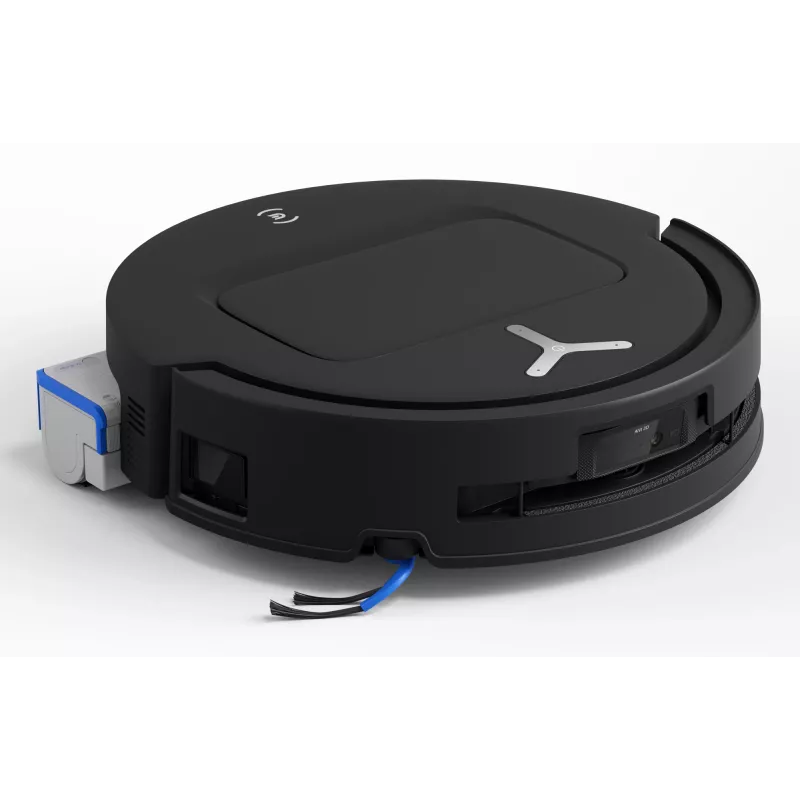 Robotinis dulkių siurblys Ecovacs Deebot T80 Omni — be maišelio, 3 L dulkėms, 0,11 L vandeniui, 6400 mAh, 297 min veikimo, juodas