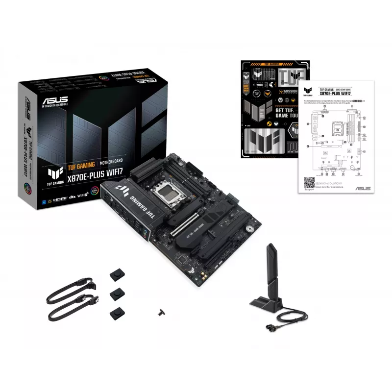 ASUS TUF GAMING X870E-PLUS WIFI7 pagrindinė plokštė AMD X870E Socket AM5 ATX
