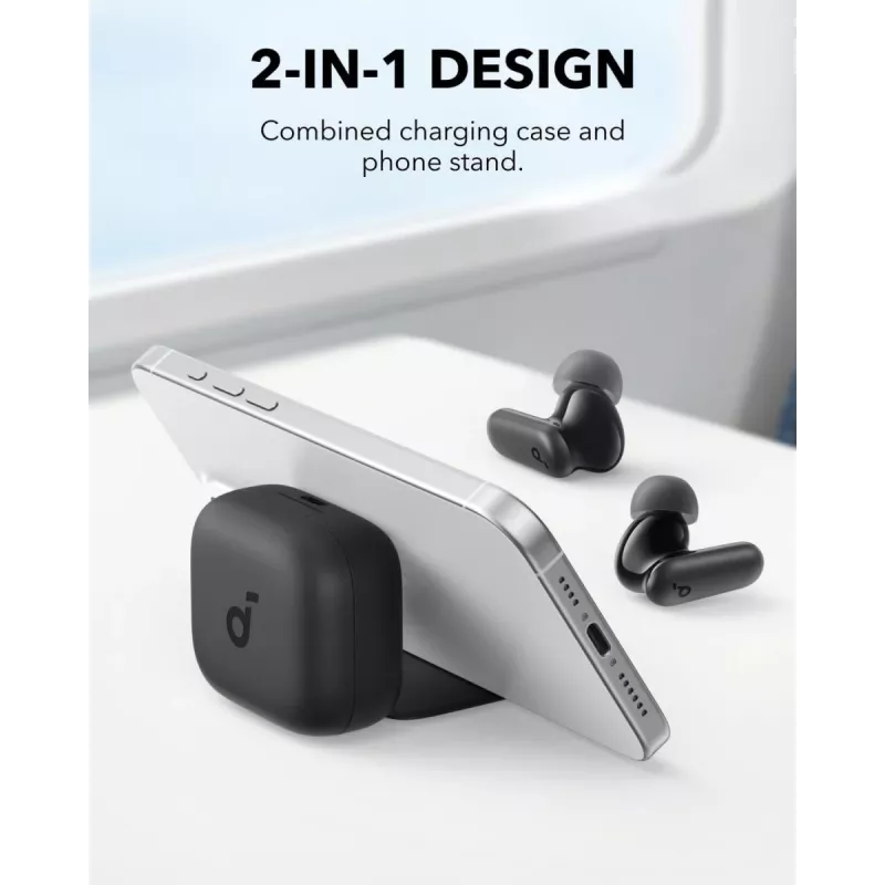 ANKER Soundcore P30i belaidės ausinės su triukšmo slopinimu – juodos