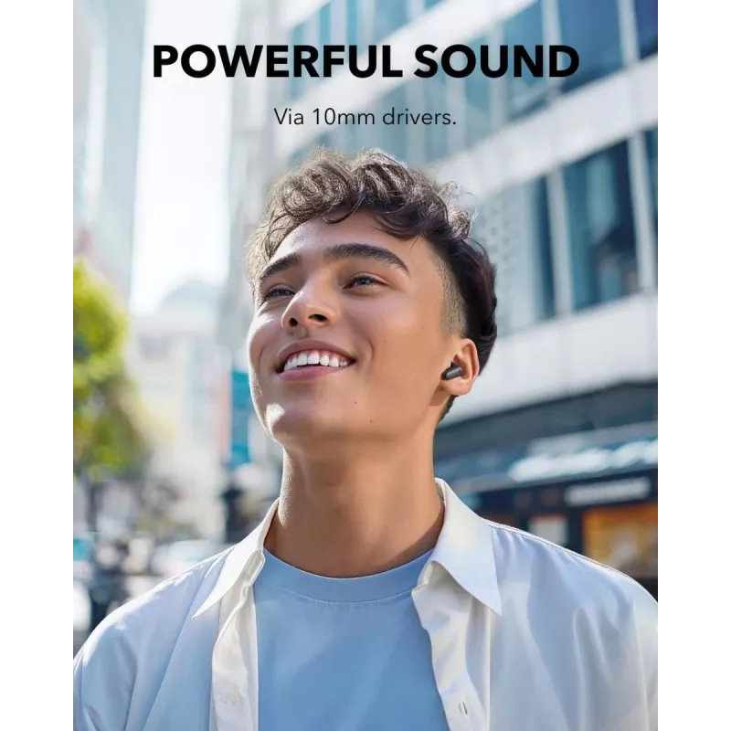 ANKER Soundcore P30i belaidės ausinės su triukšmo slopinimu – juodos