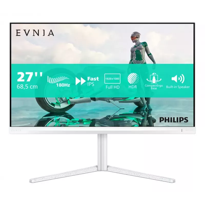 Philips Evnia 27M2N3201A/00 kompiuterio monitorius 68,6 cm (27 col.) 1920 x 1080 pikselių Full HD LCD baltas