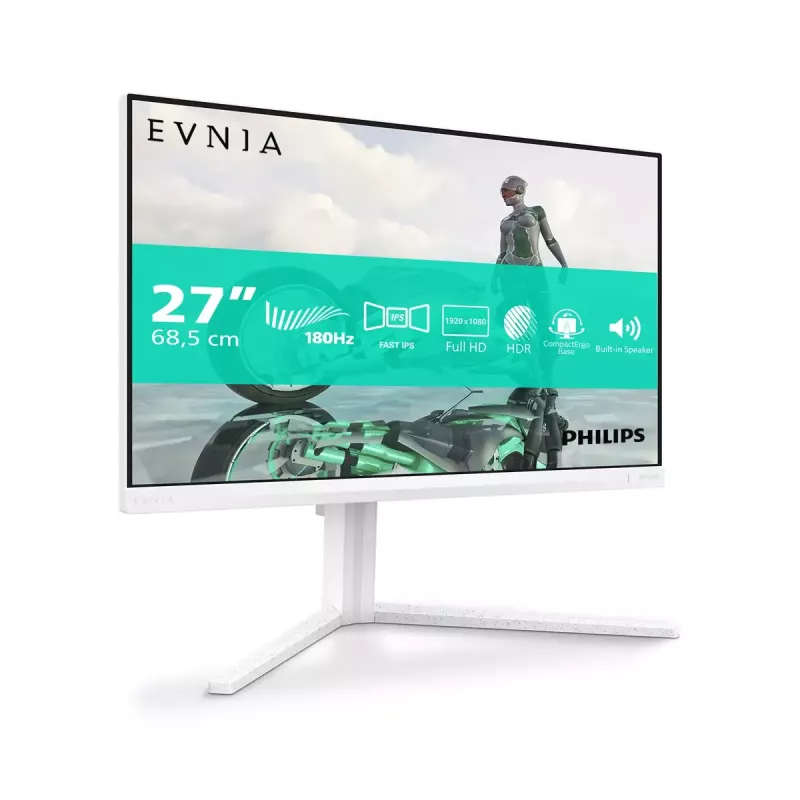 Philips Evnia 27M2N3201A/00 kompiuterio monitorius 68,6 cm (27 col.) 1920 x 1080 pikselių Full HD LCD baltas