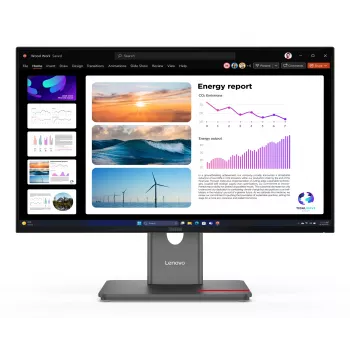 Monitorius Lenovo ThinkVision P24Q-40, 60.5 cm (23,8 colių), 2560 x 1440 pikselių, Quad HD, LCD, 6 ms, juodas