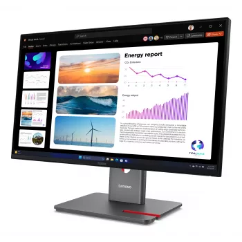 Monitorius Lenovo ThinkVision P24Q-40, 60.5 cm (23,8 colių), 2560 x 1440 pikselių, Quad HD, LCD, 6 ms, juodas