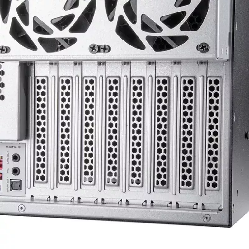 Serverio korpusas SilverStone RM52 juodas ATX SFX 440x550x220mm