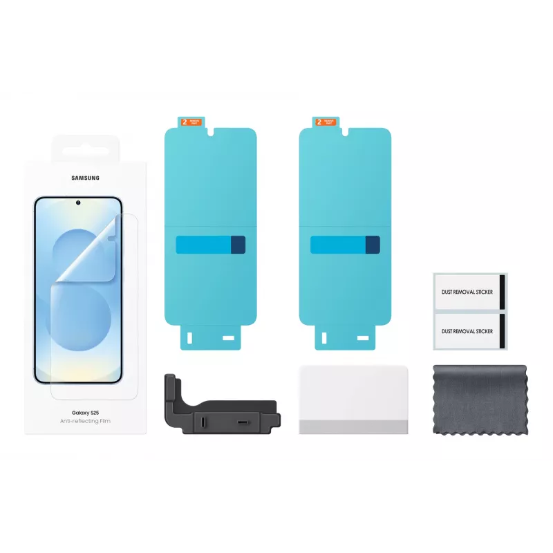 Samsung EF-US931CTEGWW skaidri apsauginė plėvelė Samsung Galaxy S25 ekranui, 1 vnt.