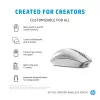 HP 930 Creator Wireless Mouse, dešinei rankai, Bluetooth, 3000 DPI, sidabrinis